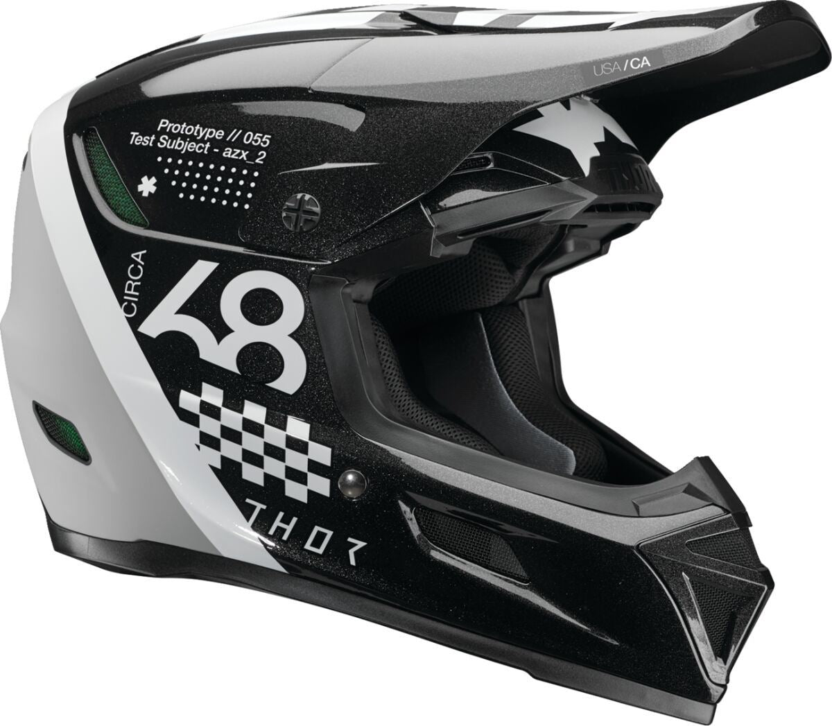 Thor MX Spring 2026 Helmet Reflex Sport Riot Black White