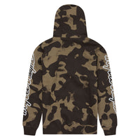 Troy Lee Designs Spring 2025 MX Branded Full Zip Hoodie Olive Camo