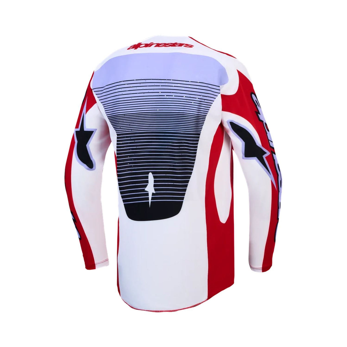 Alpinestars 2027 Techstar Maven MX Jersey Fire Red White Lavender Black