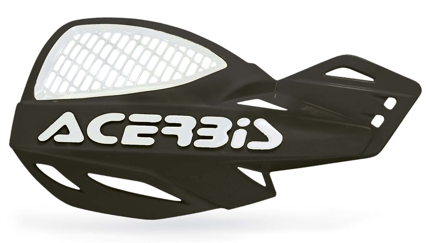 Acerbis Uniko MX Handguards Pair + Kit For Black White Honda CR 500 R 1990 - 2003
