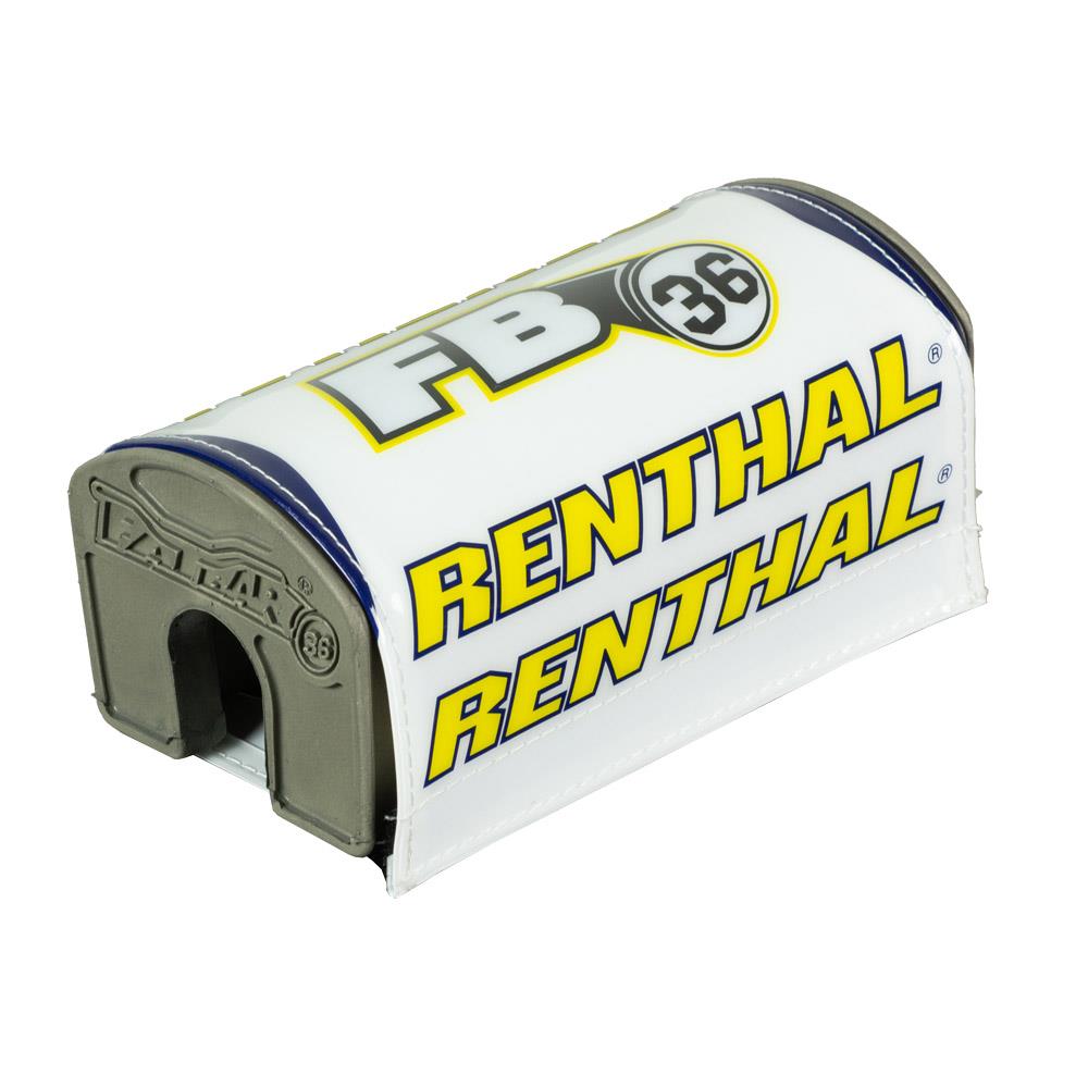 Renthal Fat Bar 36 Pad White Blue Yellow Bar Pad New