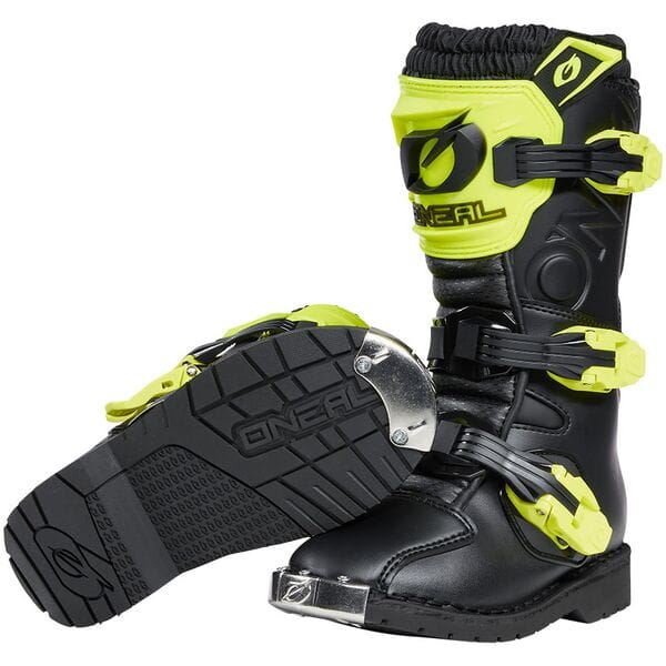 O'Neal 2024 Motocross Boots Rider Pro Youth Neon Yellow – A G