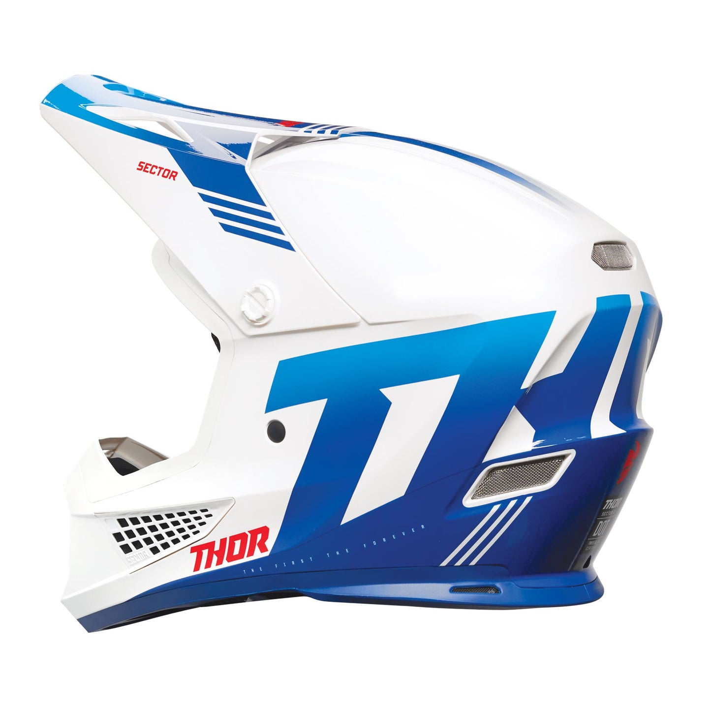 Thor 2025 Motocross Helmet Sector 2 Carve White Blue