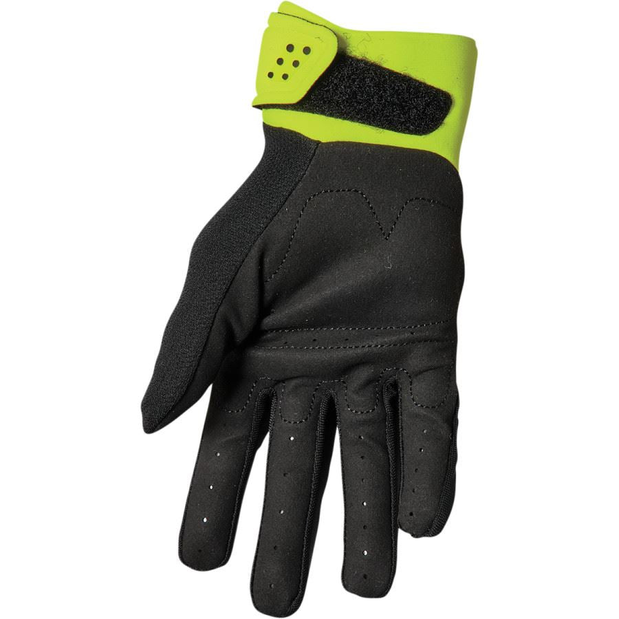Thor 2025 Youth Spectrum Black Flo Acid Motocross Gloves