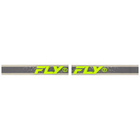 Fly Racing 2025 Zone Youth Motocross Goggles Dark Grey Hi-Viz Green Mirror Lens