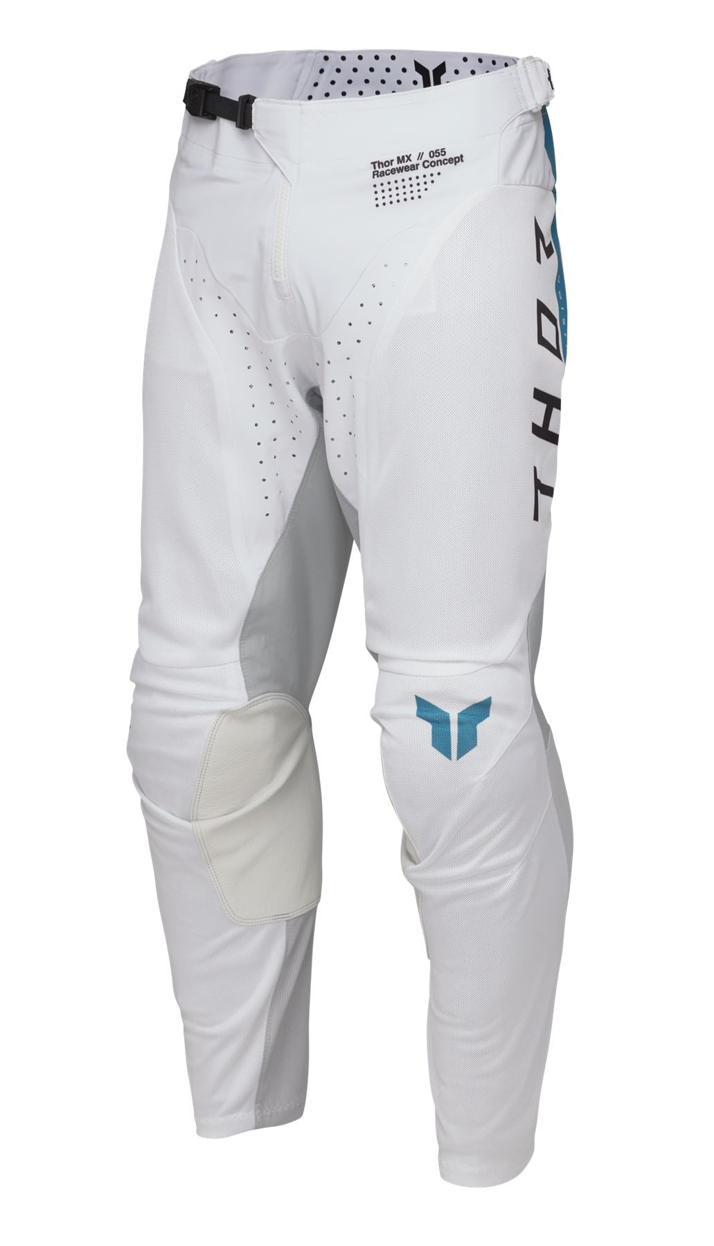 Thor 2025 Motocross Combo Kit Launchmode Vented Raid White Grey