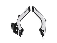 Acerbis X-Grip Frame Protector Guards Black White For Husqvarna FX 450 2020-2022