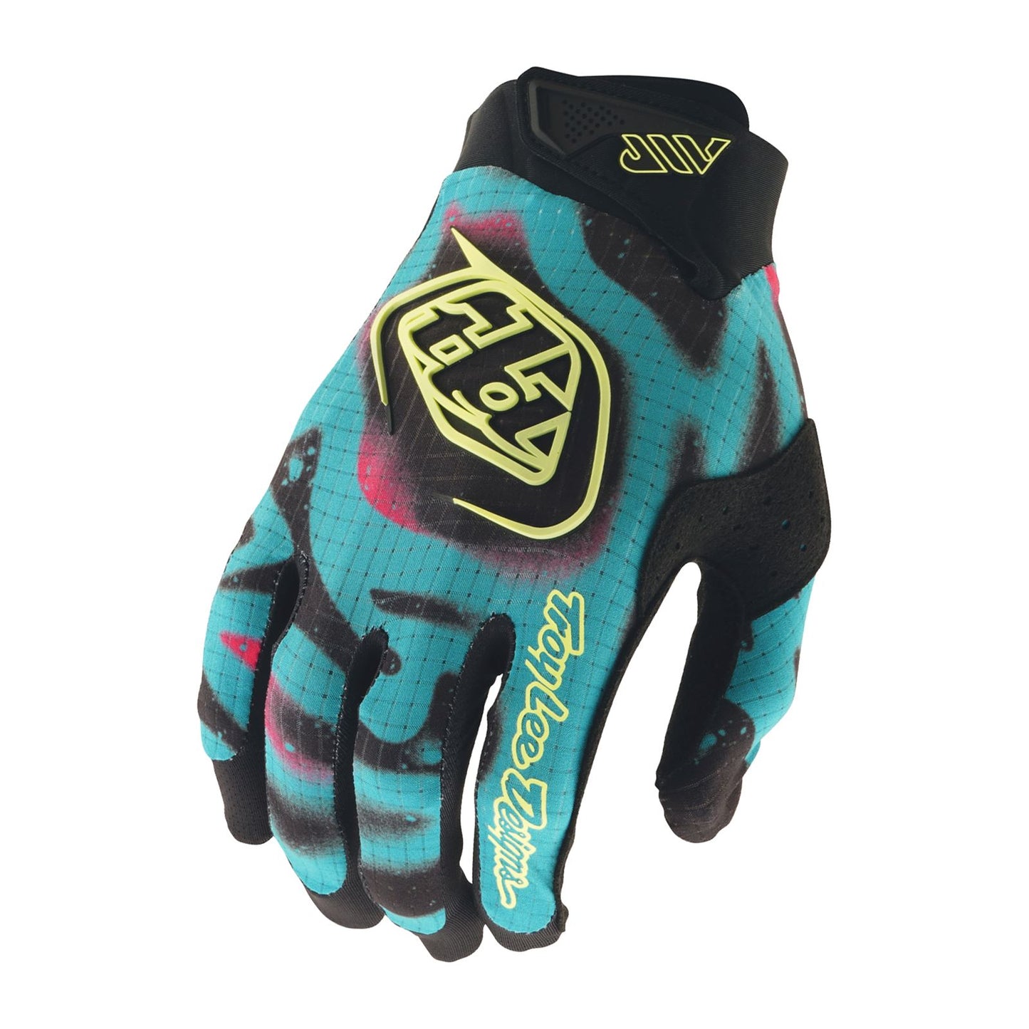 Troy Lee 2026 Motocross Gloves AIR Membrane Youth Black Flo Yellow
