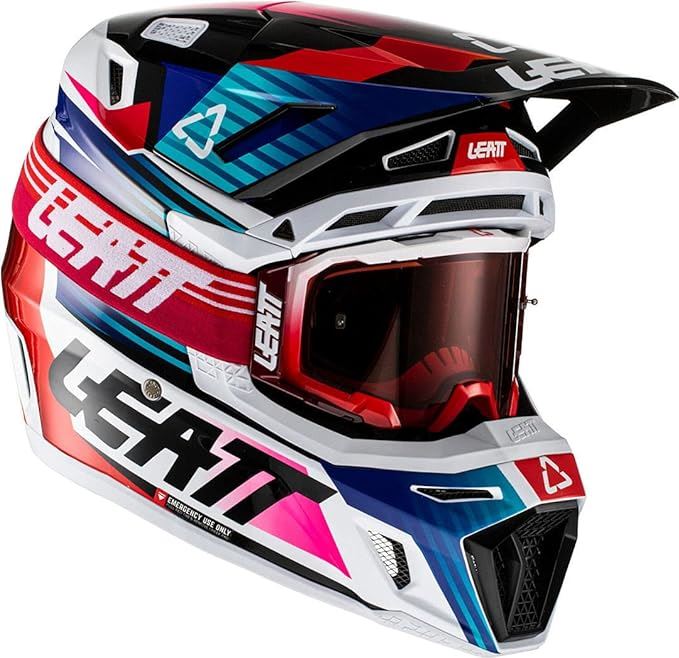 Leatt 2022 Helmet Moto 8.5 V22 Royal with 5.5 Goggles & Bag