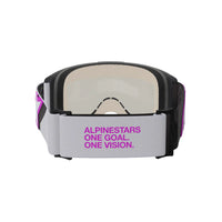 Alpinestars 2026 Vision 5 Corp Motocross Goggles Light Grey Purple Mirror Silver One Size