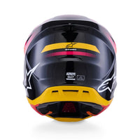 Alpinestars 2026 SM7 Rise Motocross Helmet Black Yellow Pink