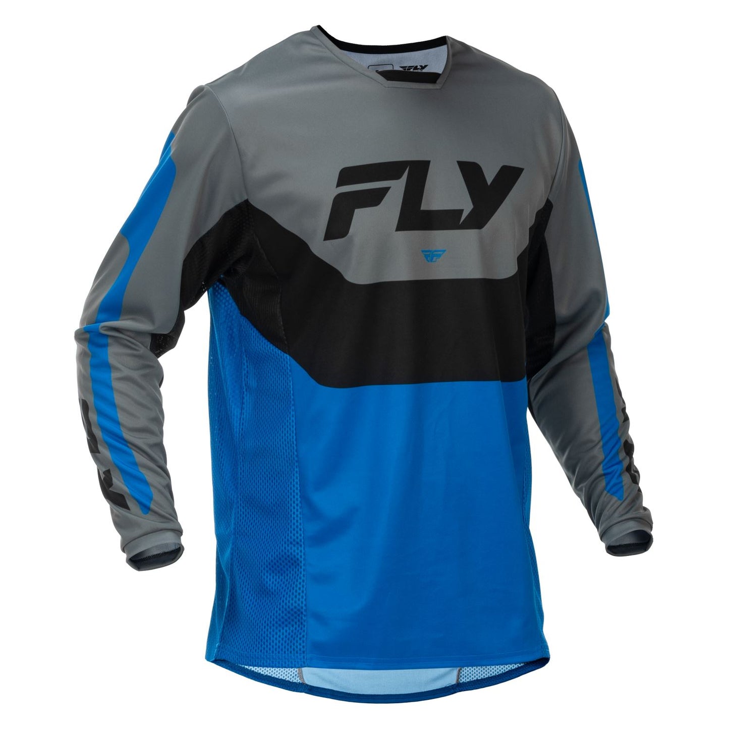 Fly Racing 2026 Motocross Jersey Kinetic  Blue Grey Black