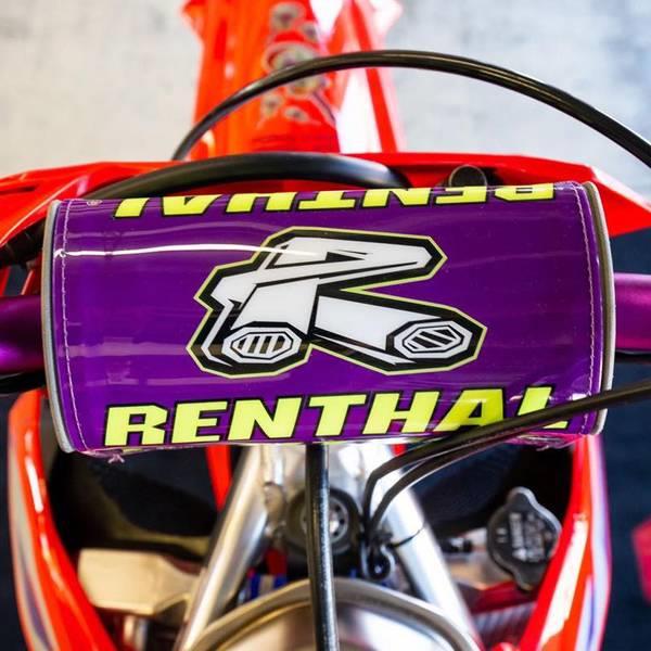 Renthal Fat Bar Pad Limited Edition Purple Retro Bar Pad – A G Racing ...