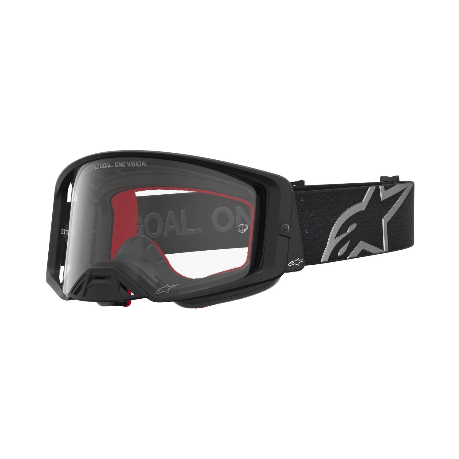 Alpinestars 2027 Supertech Vesta MX Goggles Black Matte Silver Matte