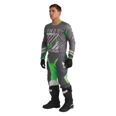 Thor 2026 Launchmode Futura Charcoal Green MX Combo Kit