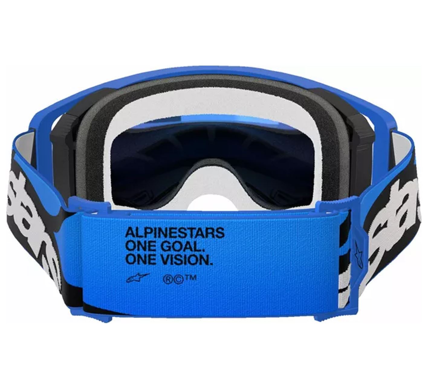 Alpinestars 2025 Goggles Supertech Stream Blue Blue Mirror