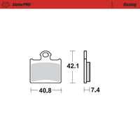 Moto-Master Rear Pro Racing Sintered Brake Pads For KTM Freeride E-SX 2012-2016