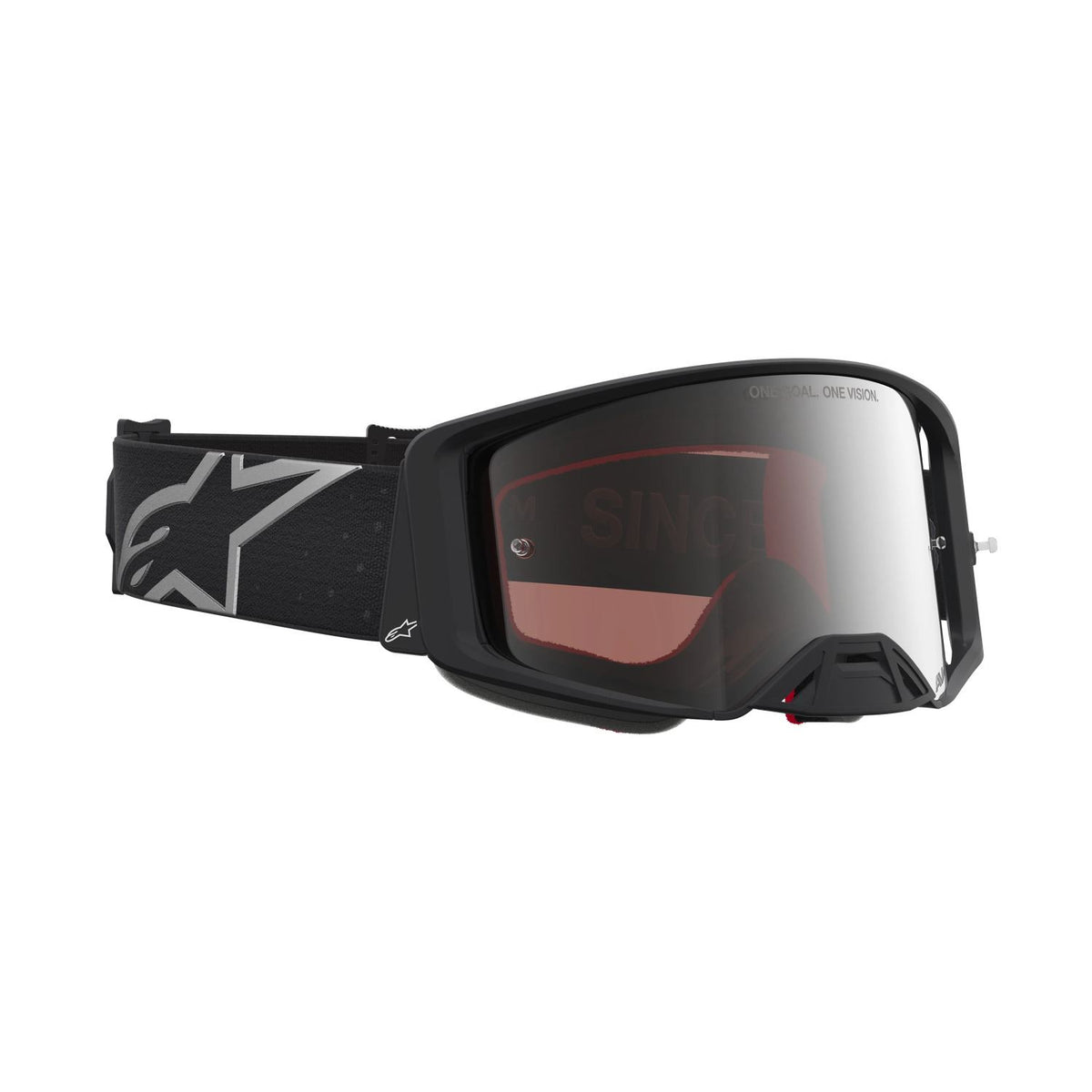 Alpinestars 2027 Supertech Vesta MX Goggles Black Matte Mirror Silver