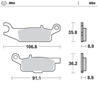 Moto-Master Nitro Sintered Brake Pads