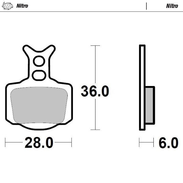 Moto-Master Rear Nitro Sintered Brake Pads For KTM SX-E5 0 2024-2027