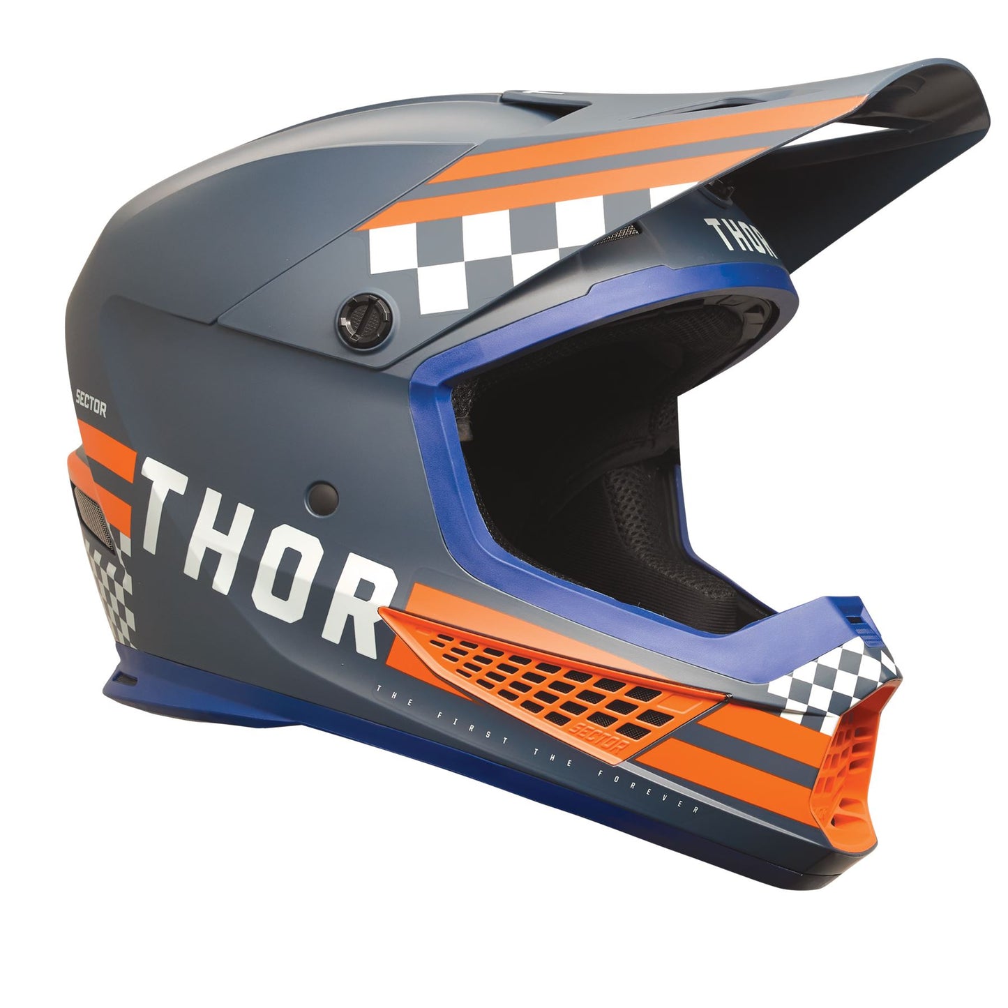 Thor 2025 Motocross Helmet Sector 2 Combat Midnight Orange