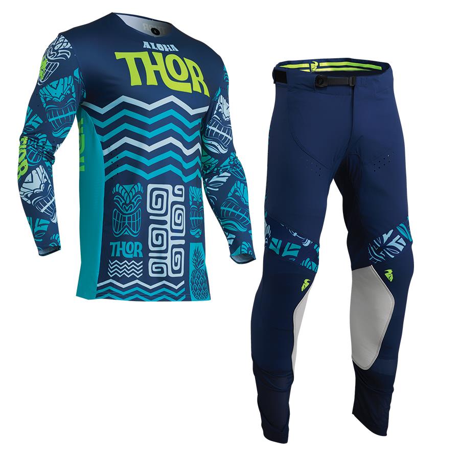 Thor 2025 Motocross Combo Kit Prime Aloha Navy Aqua – A G Racing