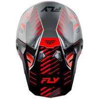 Fly Racing 2025 Formula CP Slice Motocross Helmet Grey Red Black