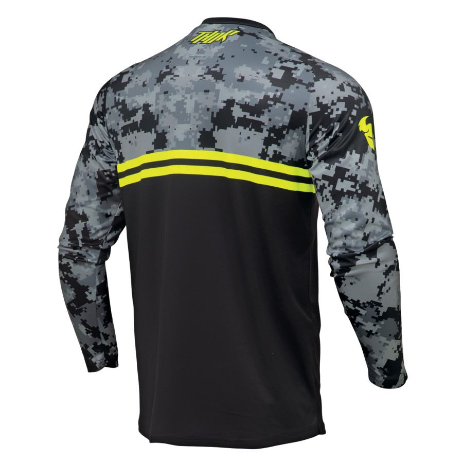 Thor 2025 Sector Digi Camo Black Motocross Jersey