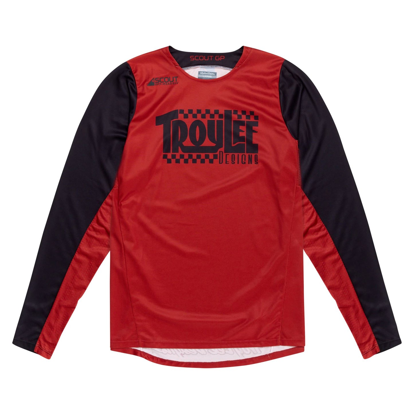 Troy Lee Designs Spring 2025 MX Jersey SCOUT GP Big Lee Jersey Black Burnt Orange