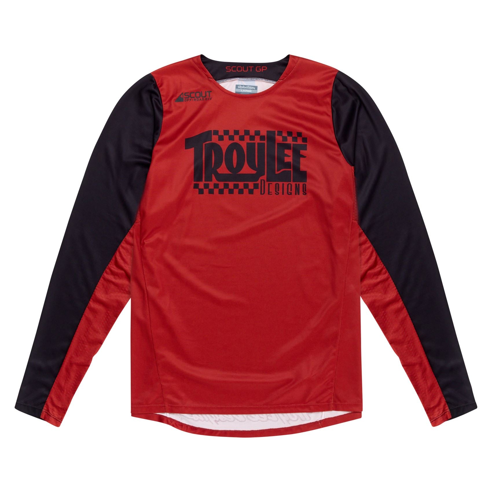 Troy Lee Designs Spring 2025 MX Jersey SCOUT GP Big Lee Jersey Black Burnt Orange