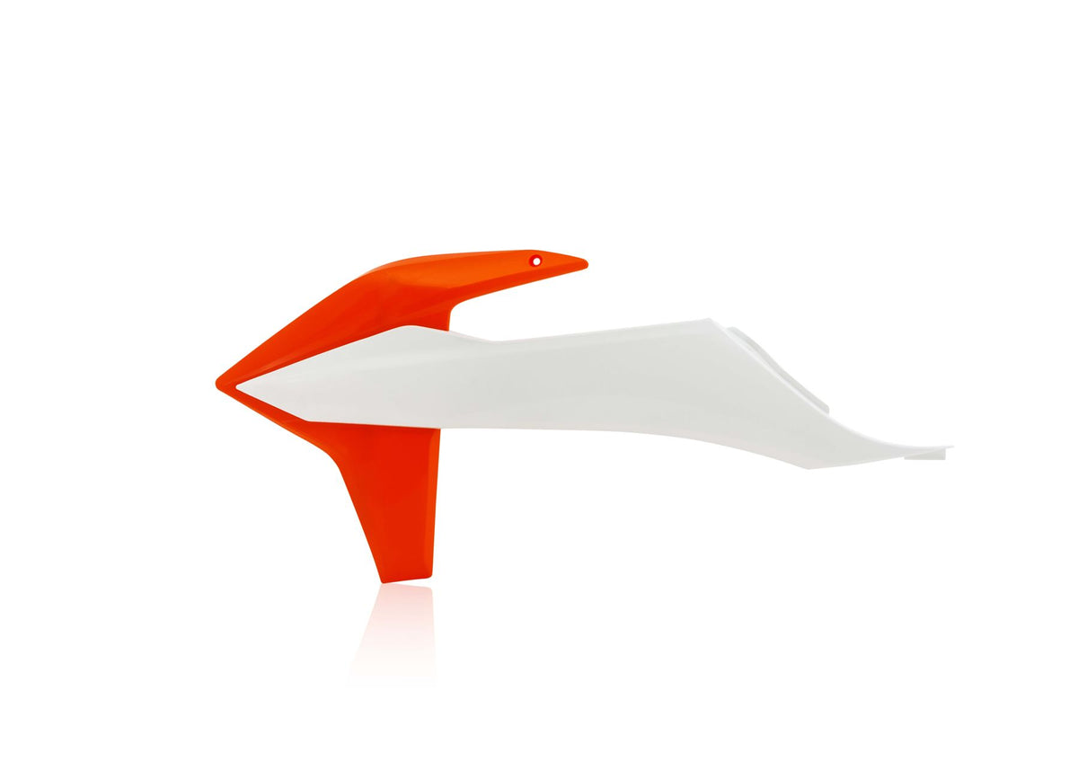 Acerbis Radiator Rad Scoops White Orange For KTM XC-W 150 TPI 2020-2023