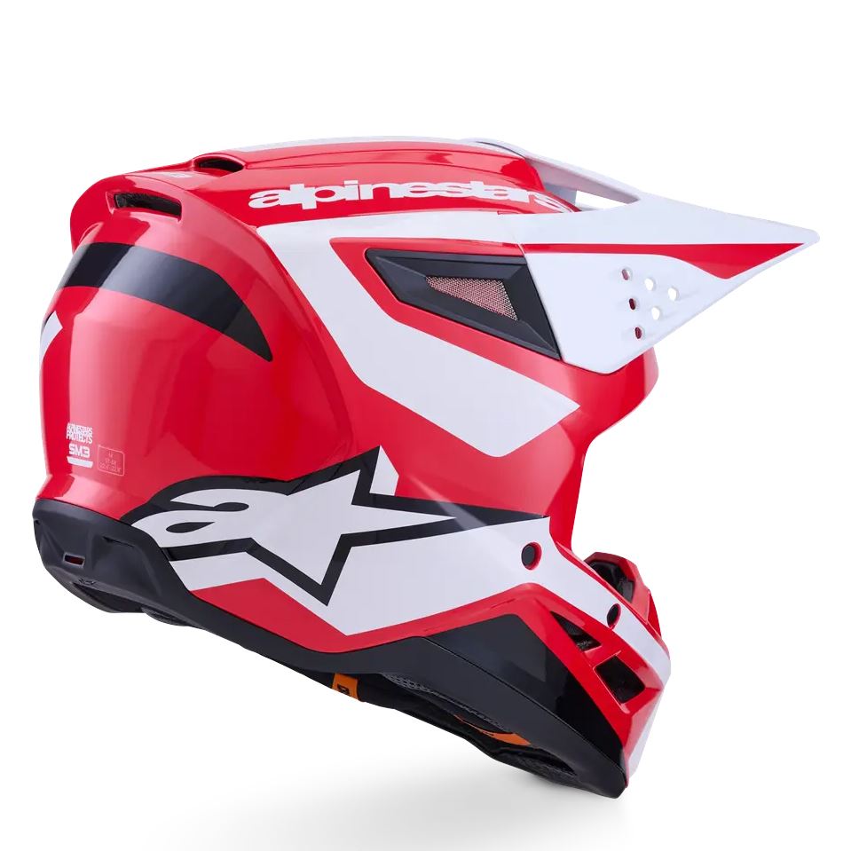 Alpinestars 2026 SM3 Heat Motocross Helmet Red White Black