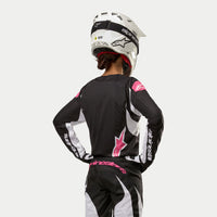 Alpinestars 2024 Stella Fluid Womens Motocross Combo Kit Pants & Jersey Black White Pink