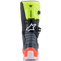 Alpinestars 2026 Tech 7S Youth Motocross Boots Dark Grey Red Fluo Yellow Flou