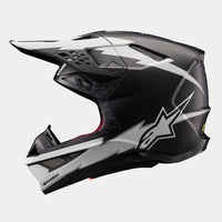 Alpinestars 2026 Supertech SM10 Ampress Black White Matt Motocross Helmet