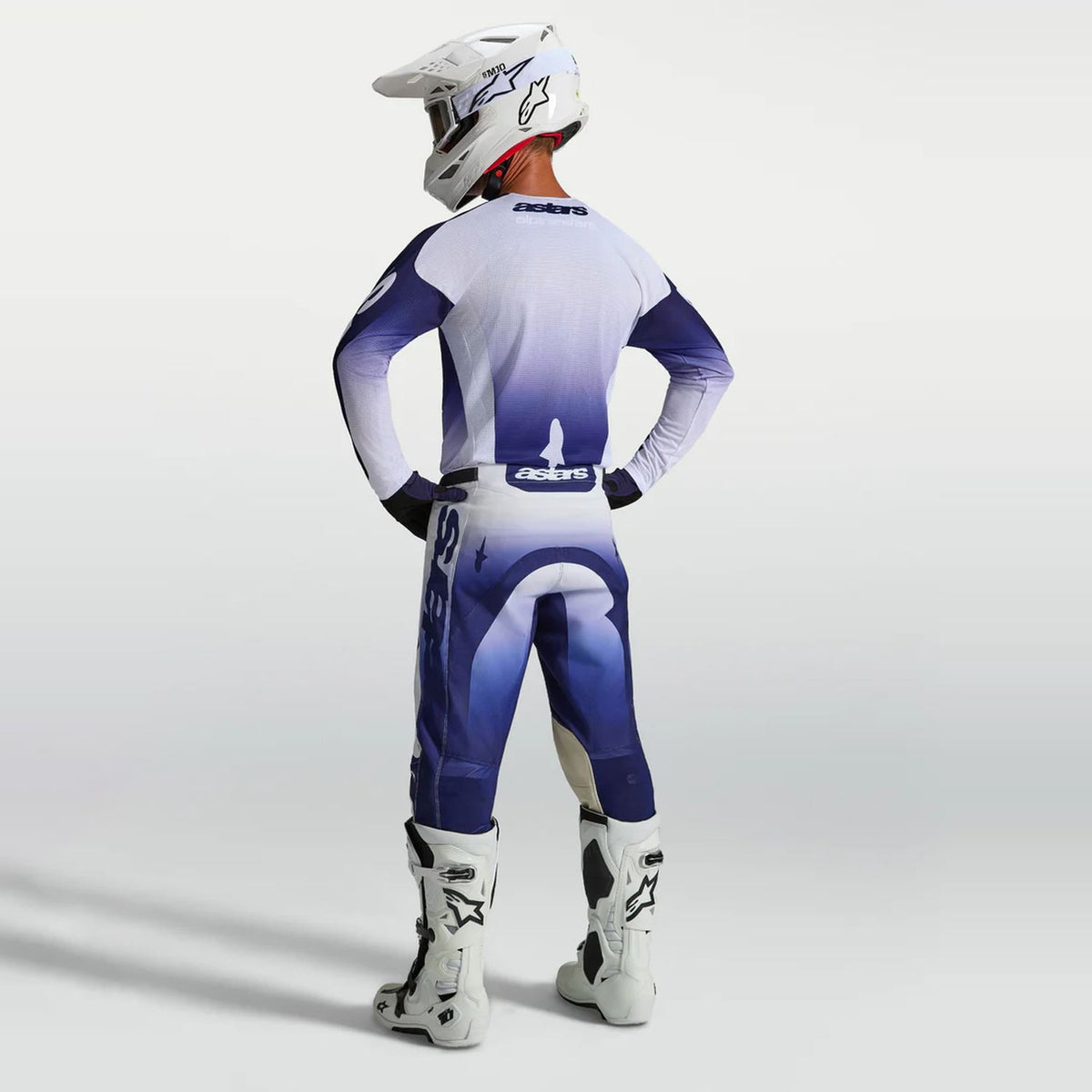 Alpinestars 2027 Racer Air Amber MX Combo Kit Blue Navy White
