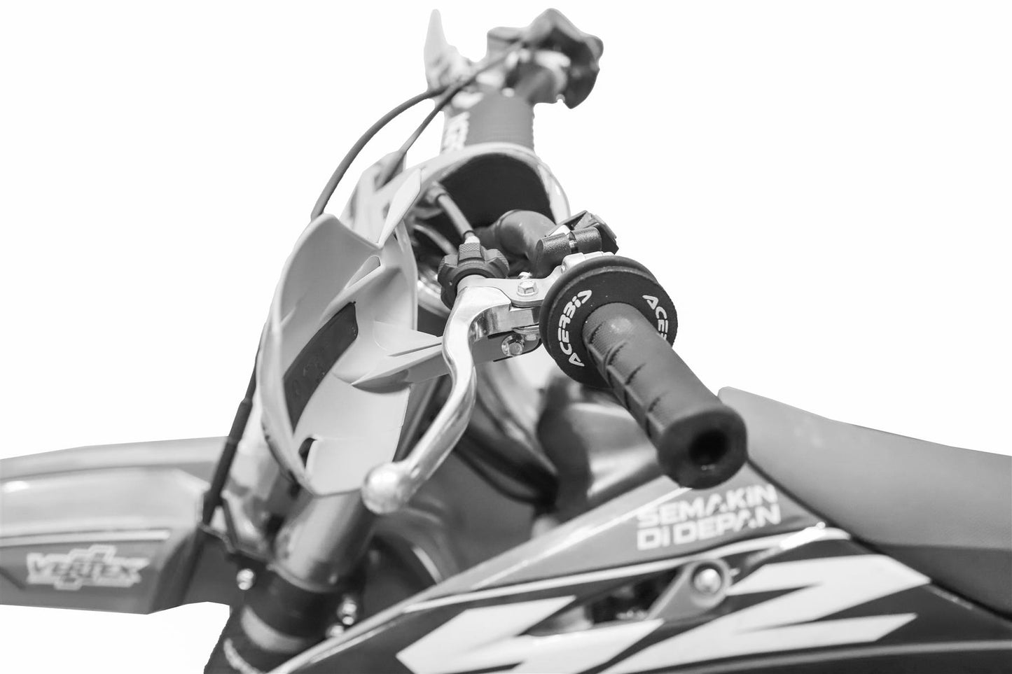 Acerbis Uniko MX Handguards Pair + Kit For White Black Gas Gas MC 350 F 2022 - 2024