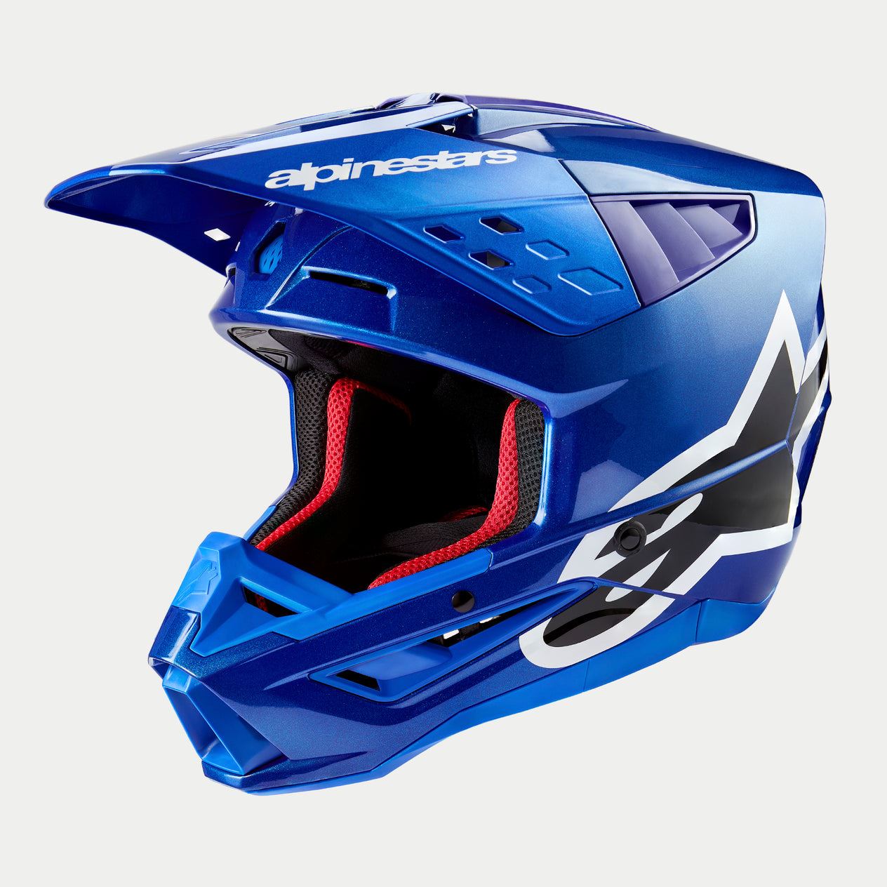 Alpinestars 2025 Supertech SM5 Corp Blue Motocross Helmet