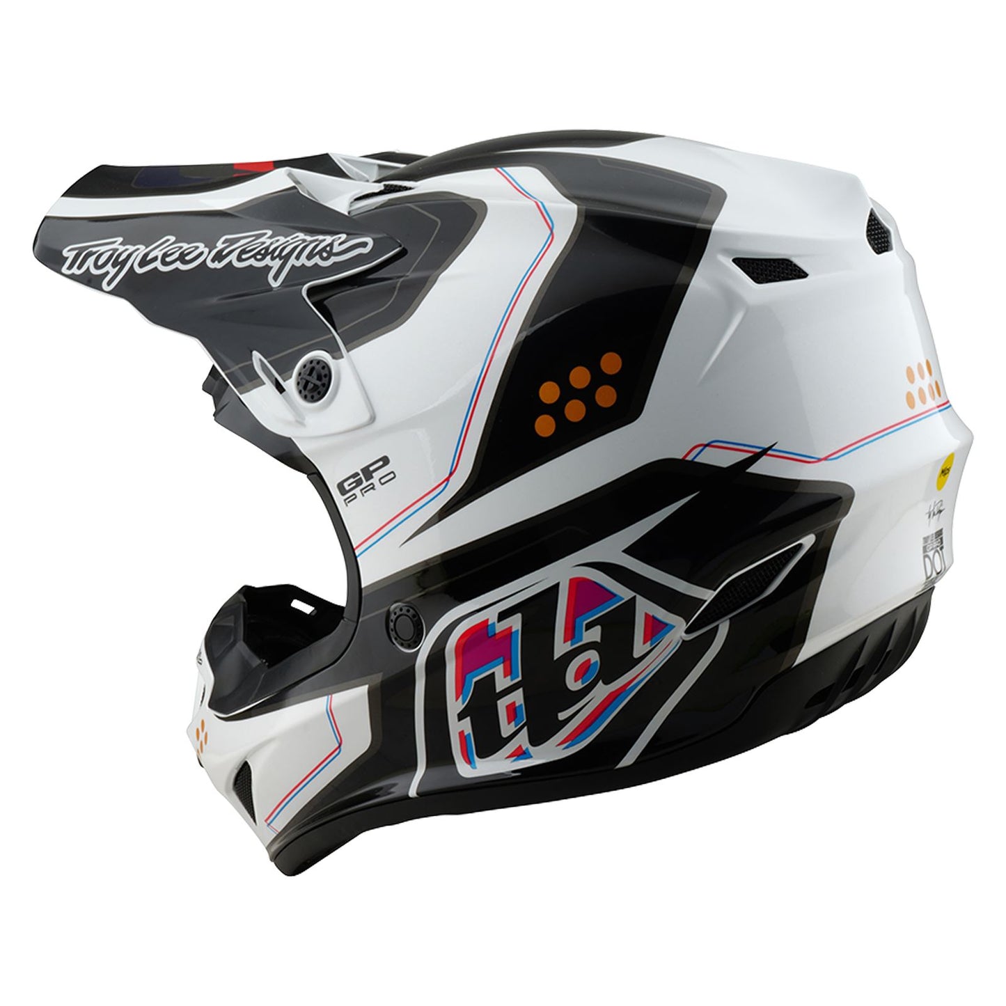 Troy Lee Designs Spring 2025 MX Helmet GP PRO Youth Trooper White