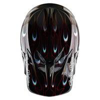 Troy Lee Designs Spring 2025 MX Helmet SE5 Carbon Torched Black Red