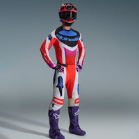 Alpinestars 2026 Techstar Knif Motocross Combo Kit Light Grey Orange Flo Black