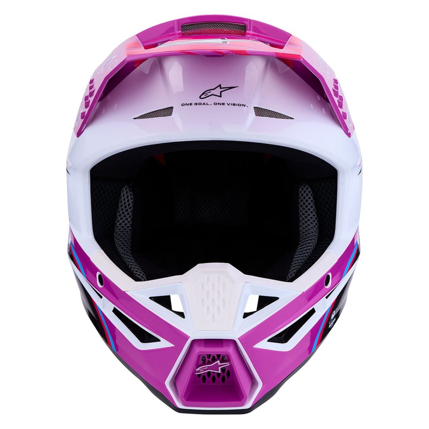 Alpinestars 2027 S-M3 Falcon MX Helmet Purple White Black Pink