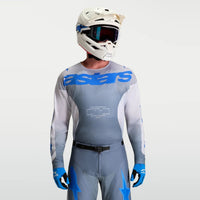 Alpinestars 2027 Racer Amber MX Jersey Ash Gray Light Lilac Ucla Blue