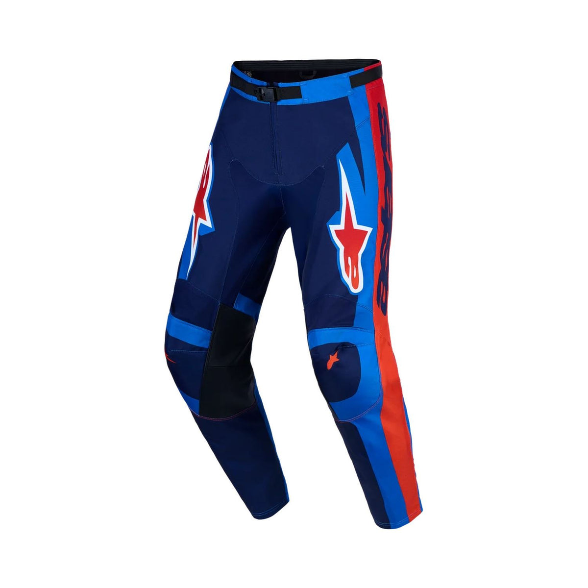 Alpinestars 2027 Racer Hunt MX Pants Strong Blue Deep Blue Fire Red