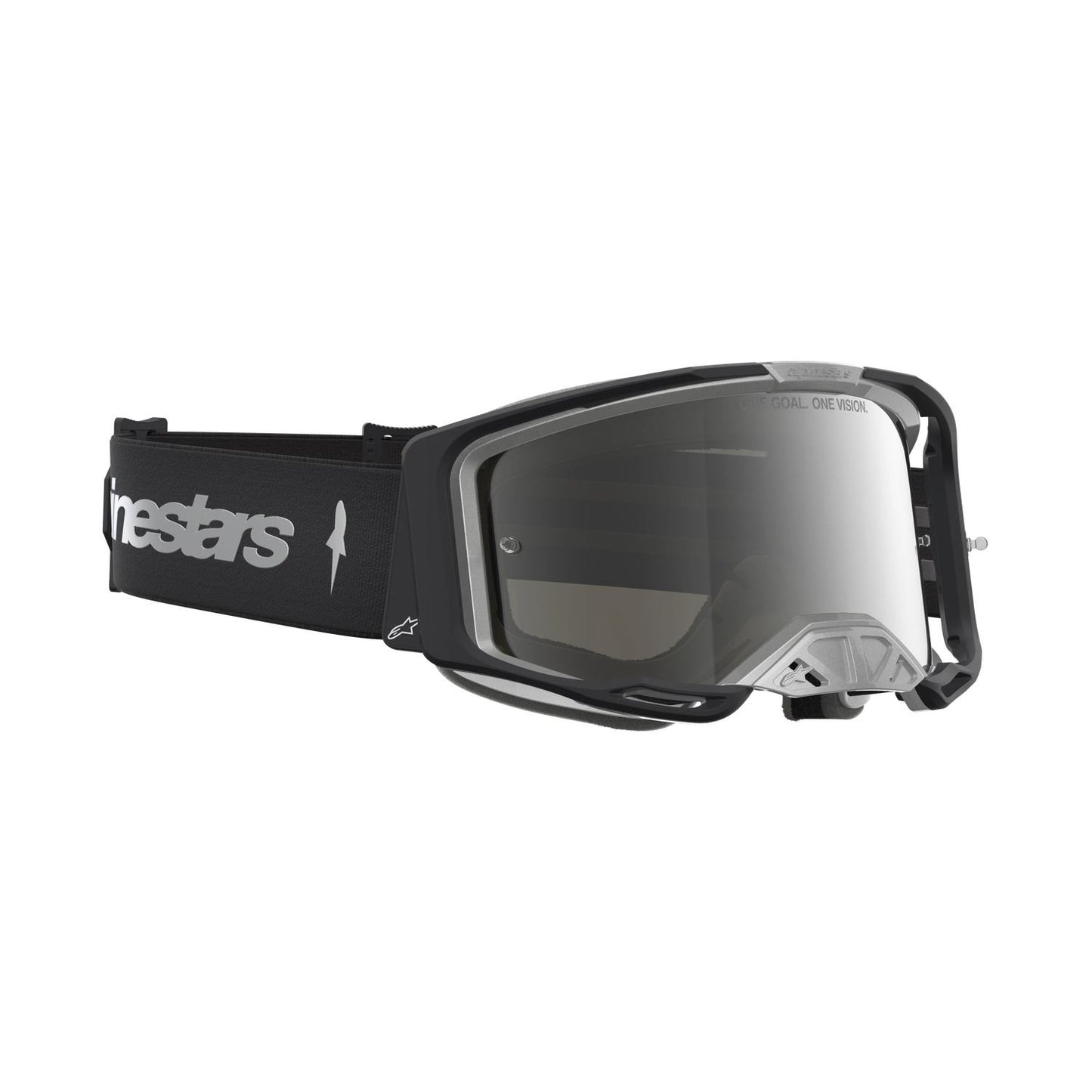 Alpinestars 2027 Vision 8 Amber MX Goggles Black Mirror Silver