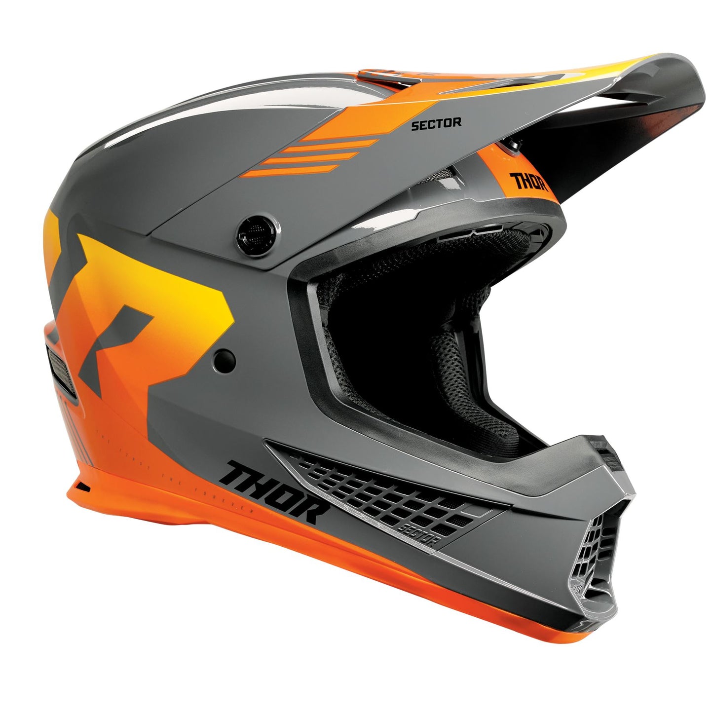 Thor 2025 Motocross Helmet Sector 2 Carve Charcoal Orange