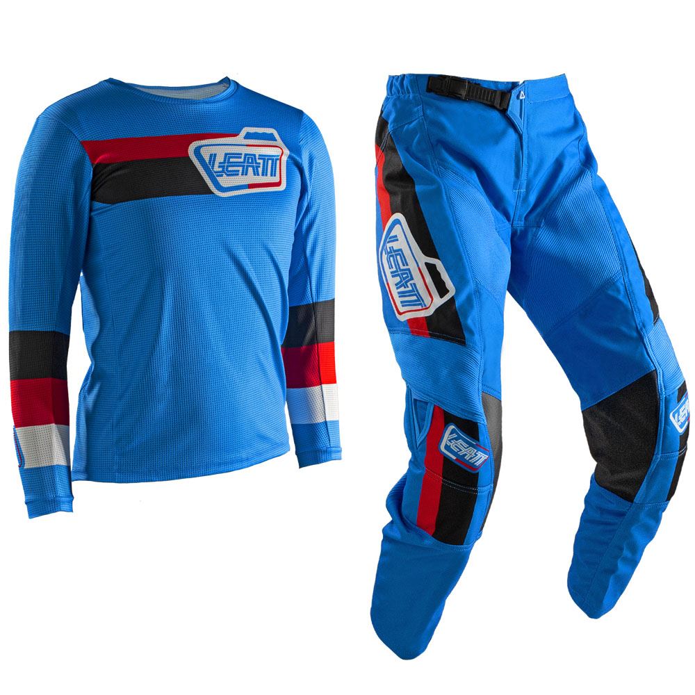 Leatt 2025 Motocross Combo Ride Kit 3.5 Youth Pitboard Royal