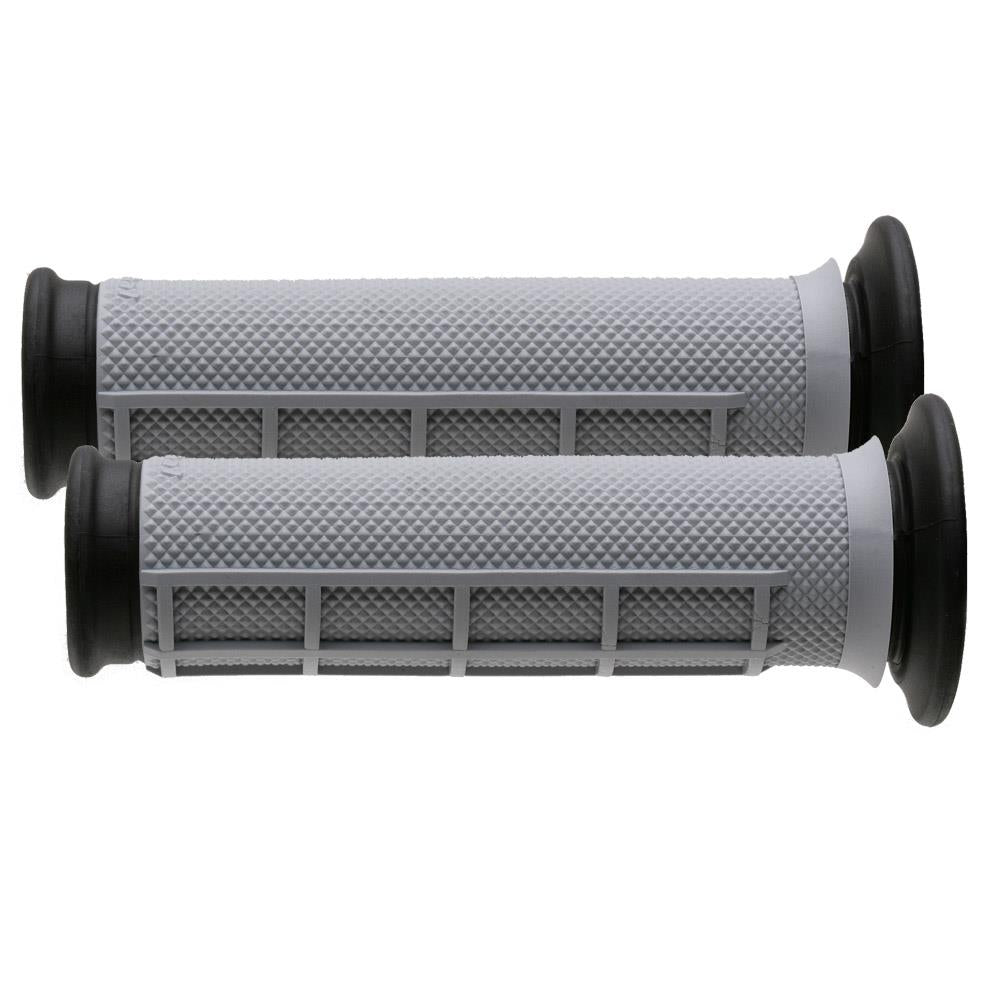 Renthal Dual Compound Grips Half Waffle Grey Black Quad ATV Grips
