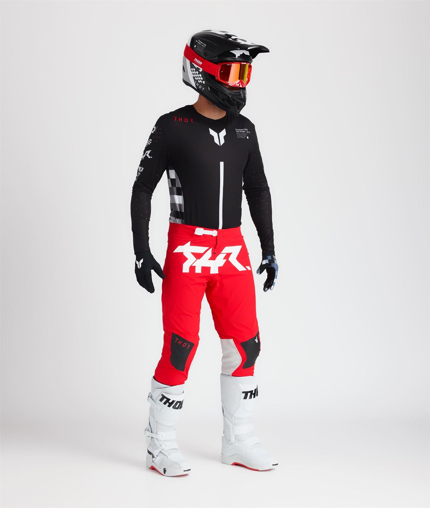 Thor 2025 Motocross Combo Kit Sportmode Riot Black Red