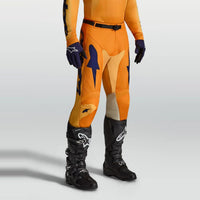 Alpinestars 2027 Racer Amber MX Pants Orange Gold Deep Blue
